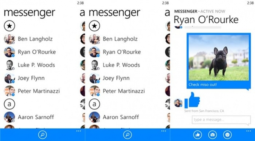 Facebook Messenger для WP-устройств получил голосовые сообщения