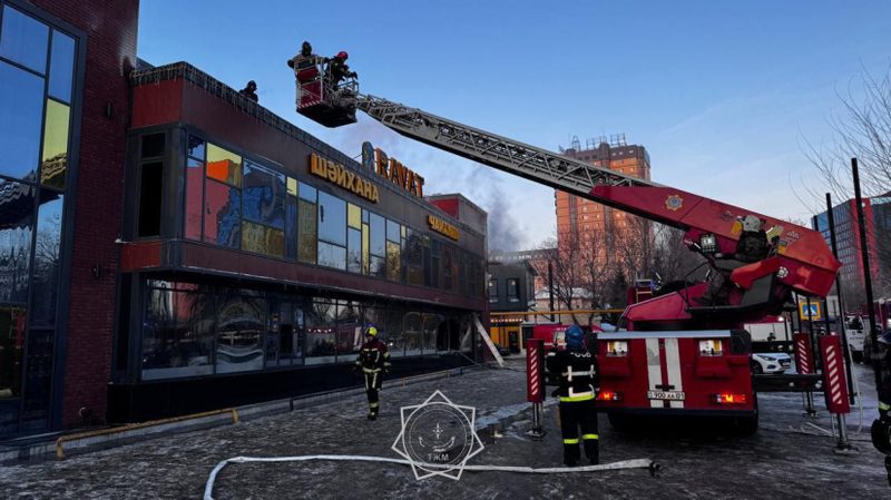 Астанада екі қабатты кафеде өрт болды