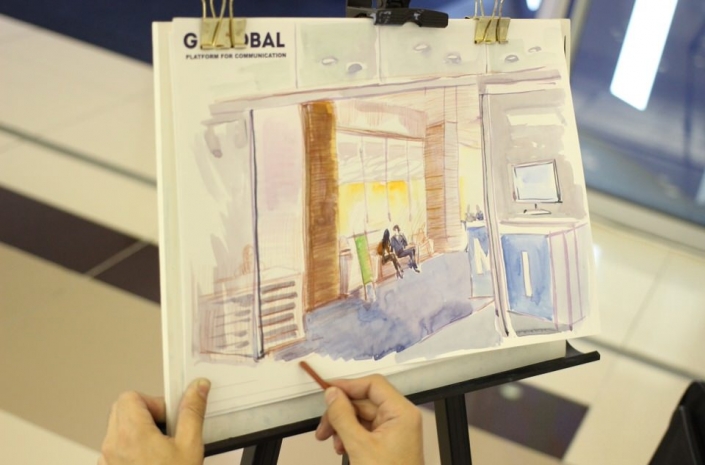 Художники Астаны нарисовали участников экономического форумаЭксклюзив