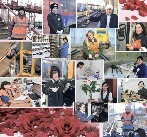 Лучшие сотрудницы АО «НК «ҚТЖ» награждены знаком «Почетный железнодорожник»