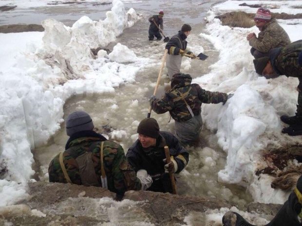 Продолжаются работы по отводу воды в Северо-Казахстанской области
