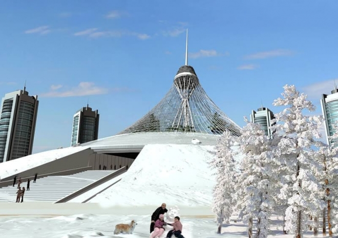 Из «Хан-Шатыра» в Астане эвакуируют людейЭксклюзив