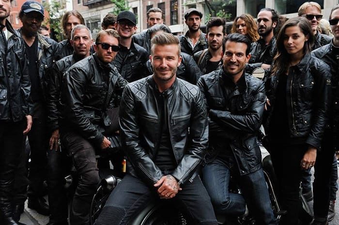 Дэвид Бекхэм представил коллекцию одежды для мотоциклистов