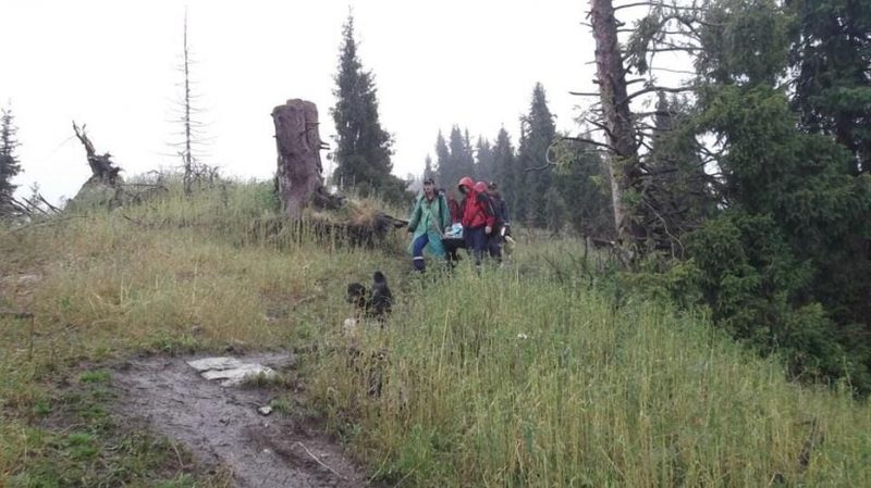 C Кок-Жайляу спасатели эвакуировали туристку со сломанной ногой