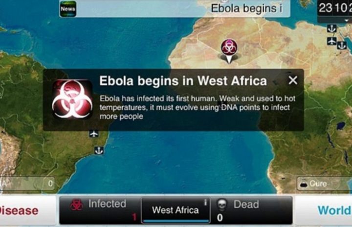 Вирус Эбола повысил популярность игры про эпидемии