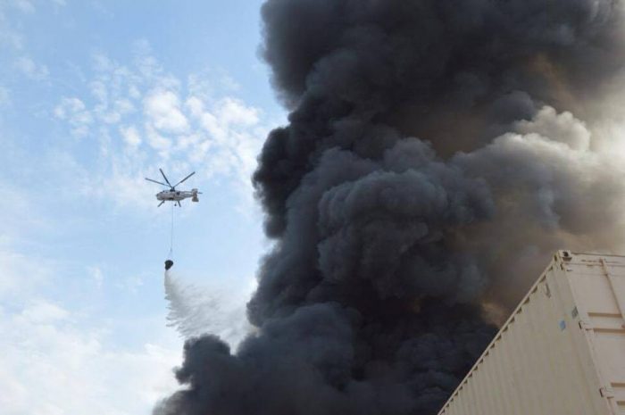 Пожар на барахолке локализован