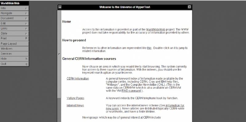 Первый в мире веб-браузер снова работает