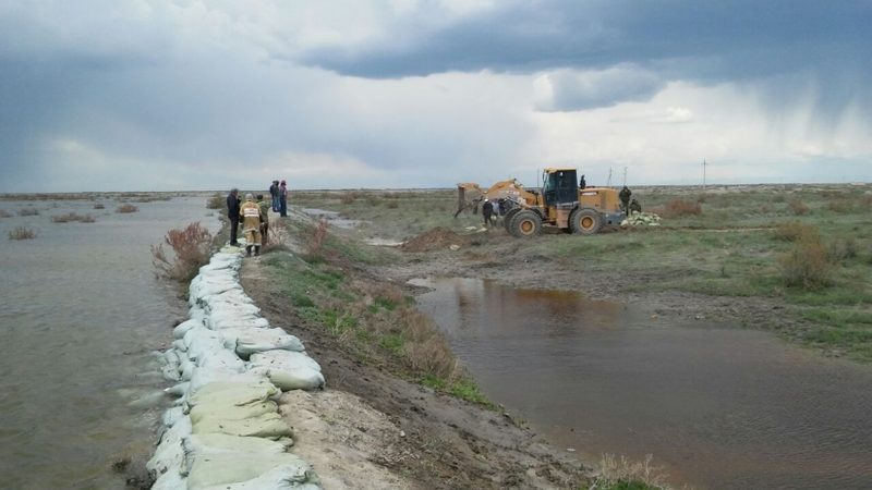 В восьми регионах Казахстана продолжают бороться с паводками. ФОТО