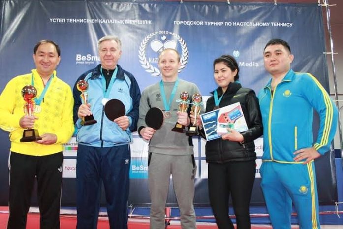 В Алматы прошел городской турнир по настольному теннису