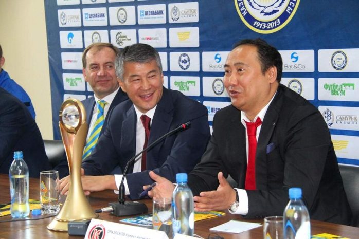 ФК «Кайрат» встретил триумфаторов Кубка УЕФА