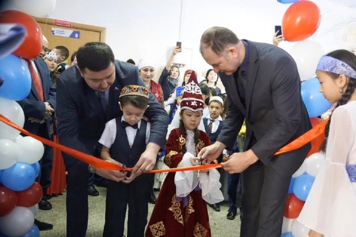 Класс казахского языка открылся в российской школе