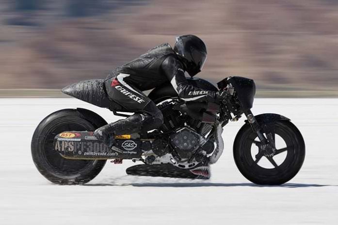 Новый мотоцикл Confederate Motors испытали в Бонневилле