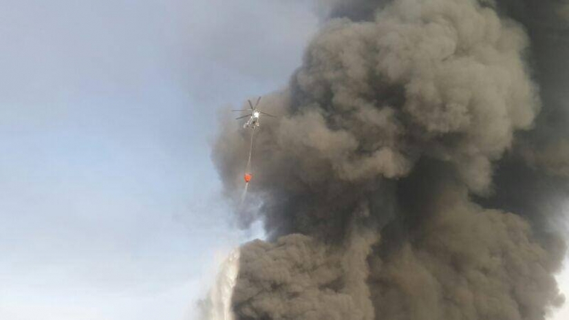 При пожаре барахолки в Алматы появился один пострадавший