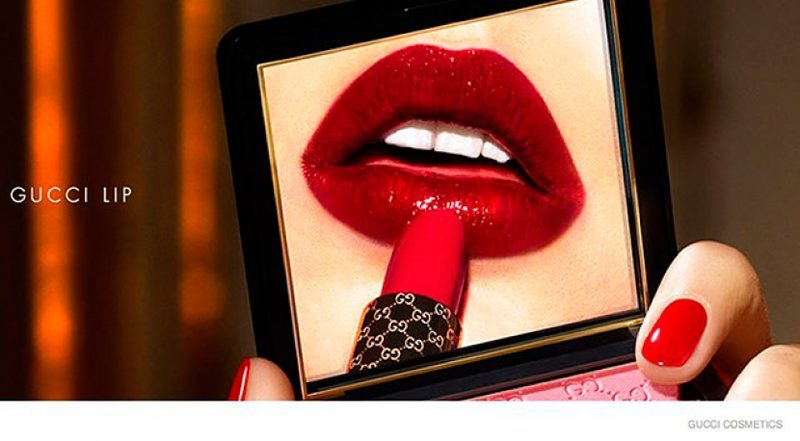 Первая рекламная кампания косметики Gucci
