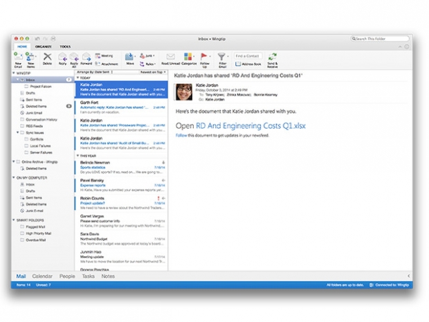 Microsoft обновила Outlook для «маков»