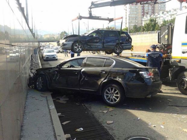 ДТП на развязке в Алматы