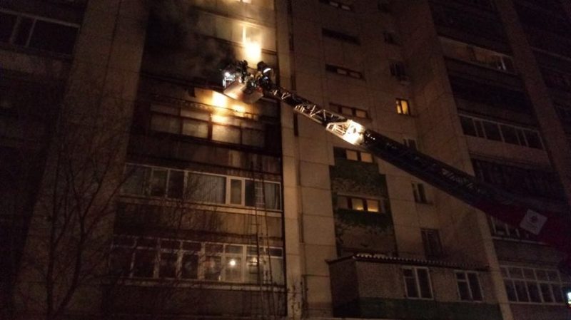 Пожар в Костанае: 50 человек эвакуировано