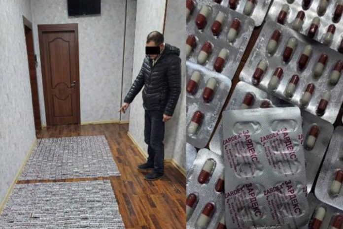 Өзбек-қырғыз шекарасында ірі көлемдегі психотропты препараттар тәркіленді