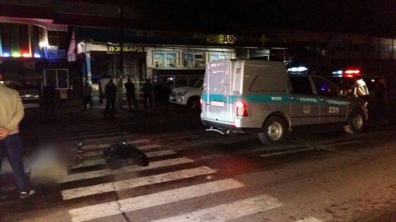 На Талгарской трассе водитель Highlander сбил пешехода