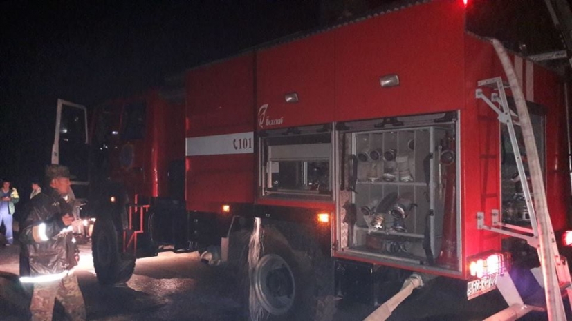 В Алматы горел жилой дом