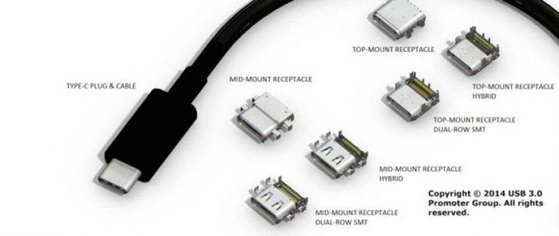 Двухсторонний USB-коннектор готов для производства
