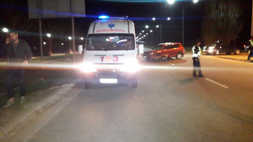 В Алматы в аварии пострадал мотоциклист