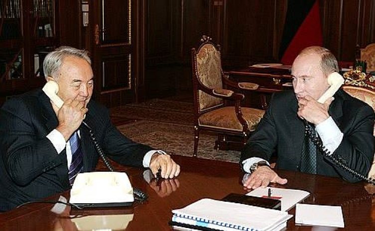 Владимир Путин поблагодарил Нурсултана Назарбаева