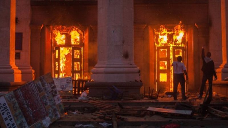 В Одессе на акции памяти погибших 2 мая задержали 40 человек