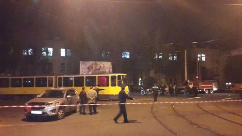 В сети появилось видео ДТП с участием трамвая