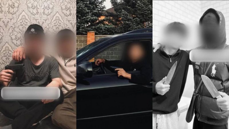 Позировали с оружием на фото в TikTok: подростков задержали в Актюбинской области