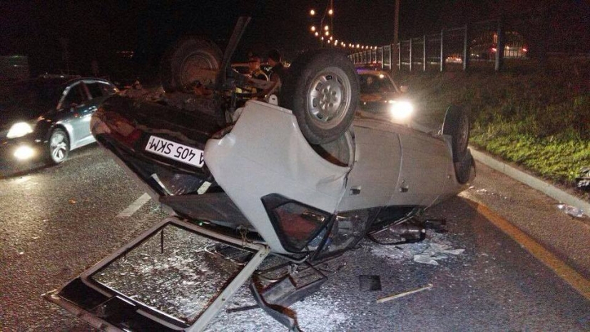 ДТП «перевертыш» в Алматы: пострадала пожилая женщина (ФОТО)