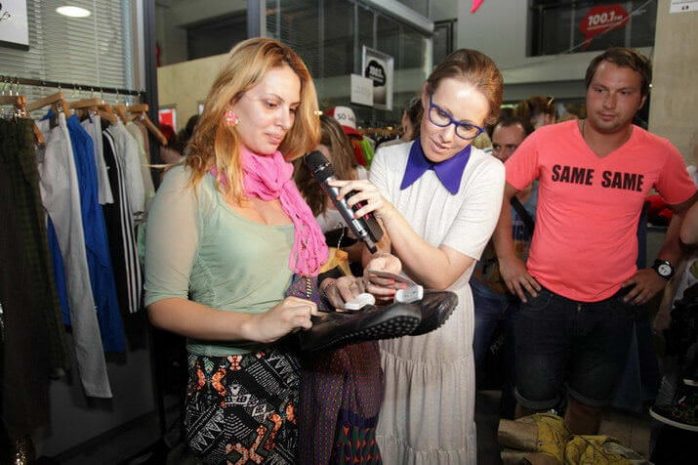 Собчак устроила «Барахолку Барабаки»