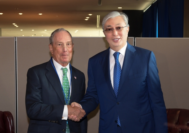 Касым-Жомарт Токаев встретился с Майклом Блумбергом