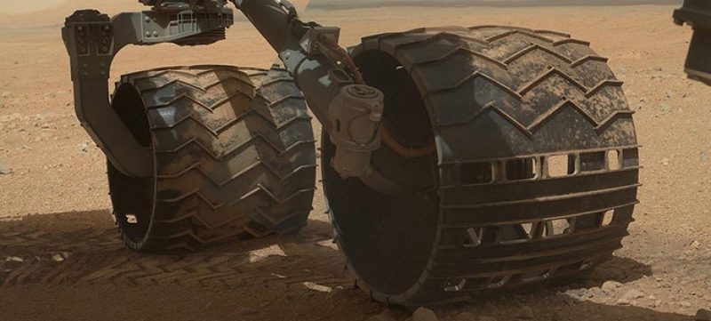 Колеса марсохода «Кьюриосити» разрушаются