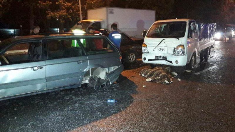 Алматинку придавило насмерть на Рыскулова