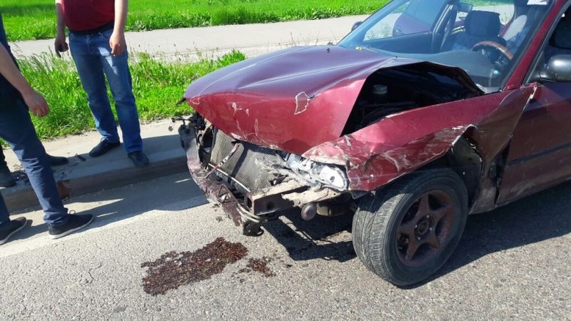 Пешеход спровоцировал ДТП в Алматы. ФОТО