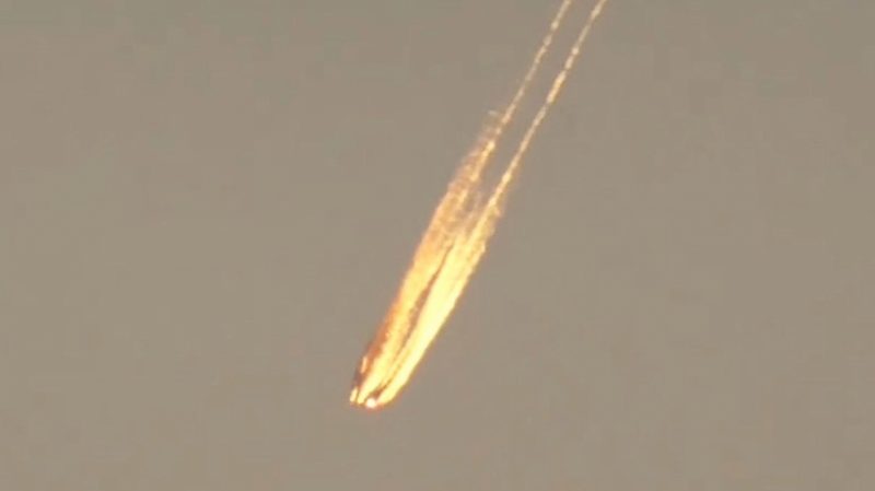 Загадочный огненный объект засняли в небе над Вирджинией